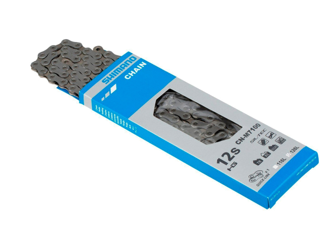 Купить ланцюг CN-M7100 SLX, 138 лінків, SIL-TEC 12-швидк, +QUICK-LINK
