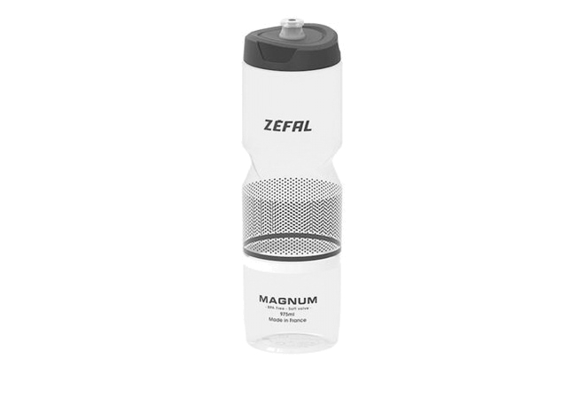 Купить фляга Zefal Magnum (1642) 975мл пласт. різьб. кришка Pro-Cap System, прозоро-чорна