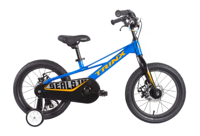 Купить велосипед підлітковий Trinx SEALS16D 16" Blue-Grey-Orange