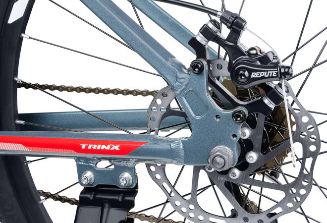 Купить велосипед Trinx M100 2022 26" сірий 13.5 - дополнительное фото 5