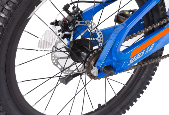Купить велосипед підлітковий Trinx SEALS 1.0 20" Blue-Silver-Orange - дополнительное фото 6