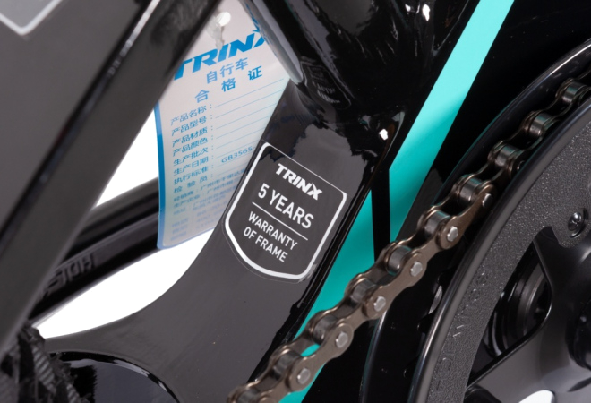 Купить велосипед підлітковий Trinx SEALS 1.0 20" Black-Yellow-Cyan - дополнительное фото 4