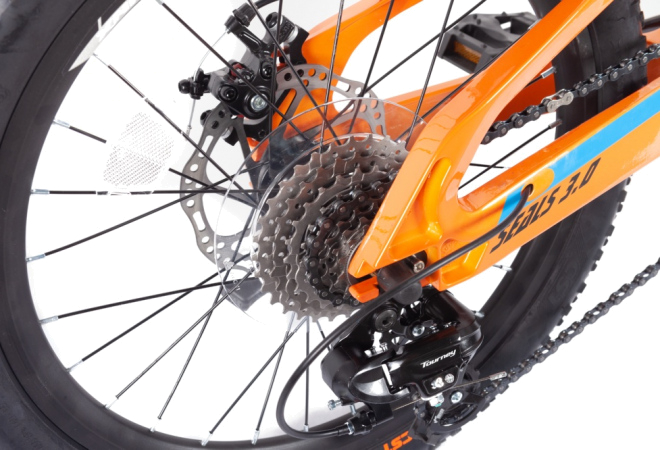 Купить велосипед підлітковий Trinx SEALS 3.0 20"  Orange-Black-Blue - дополнительное фото 4