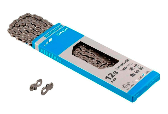Купить ланцюг CN-M6100 DEORE, 126 лінків, 12-швидк, +QUICK-LINK