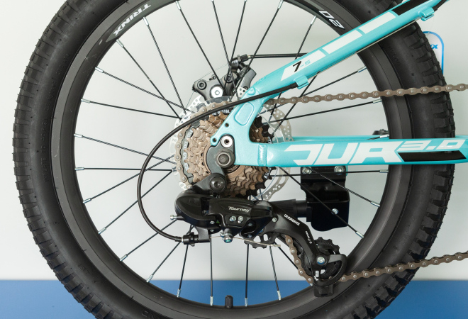 Купить велосипед підлітковий Trinx Junior 3.0 20" Cyan-White-Black - дополнительное фото 1