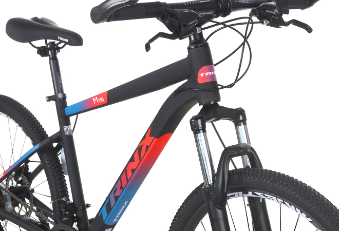 Купить велосипед Trinx M116 26" Matt-Black-Blue-Red (2022) 15 - дополнительное фото 1