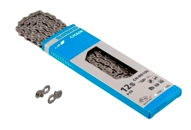 Купить ланцюг CN-M6100 DEORE, 138 лінків, 12-швидк, +QUICK-LINK