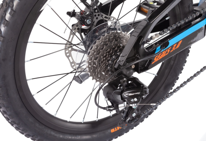 Купить велосипед підлітковий Trinx SEALS 3.0 20"  Black-Red-Blue - дополнительное фото 5